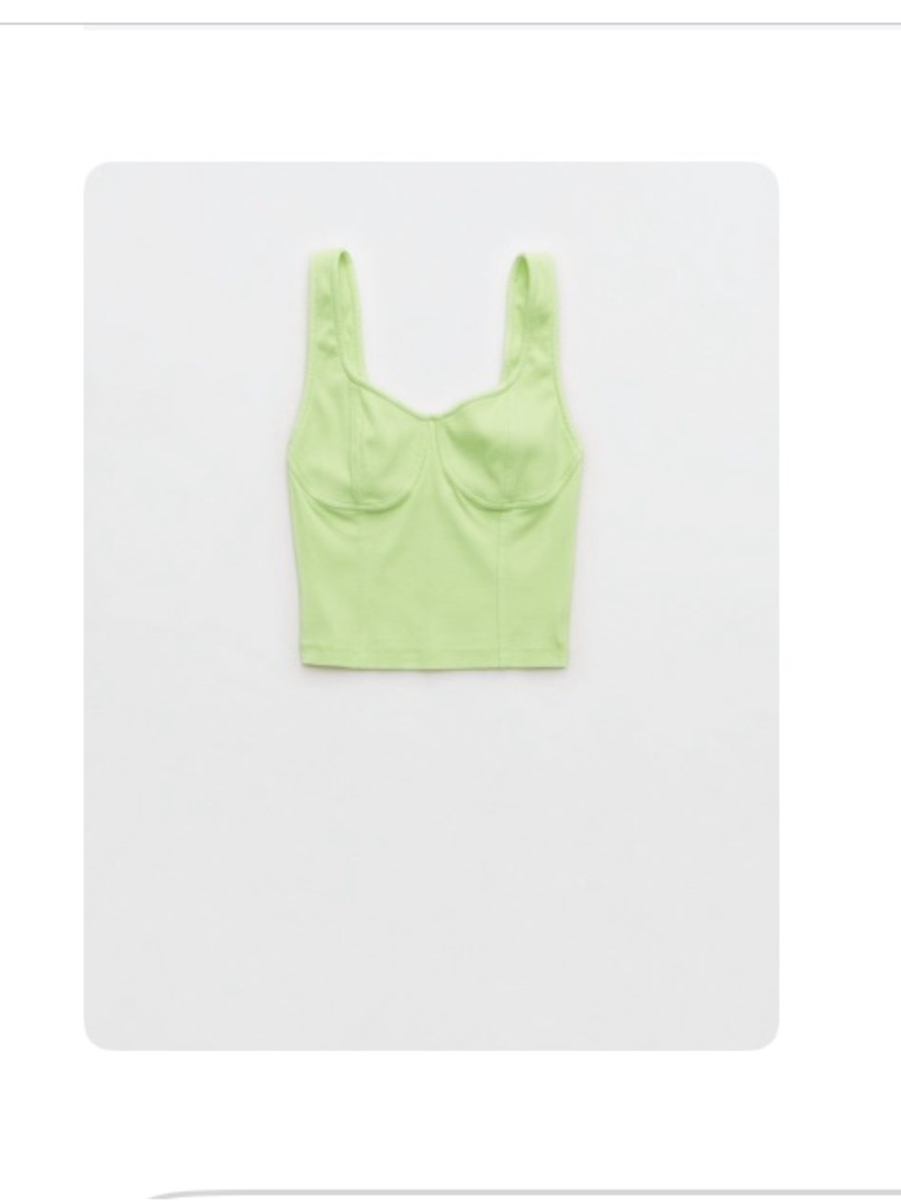 AERIE corset cropped tank top